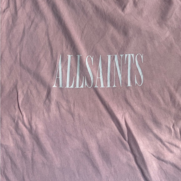 All Saints Blush Pink Short Sleeve Tee - Picture 3 of 4
